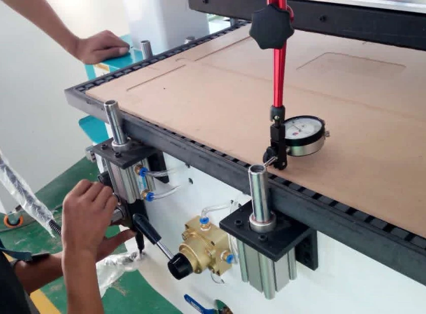 HIgh accuracy testing before cnc router shipping HIgh accuracy testing before cnc router shipping