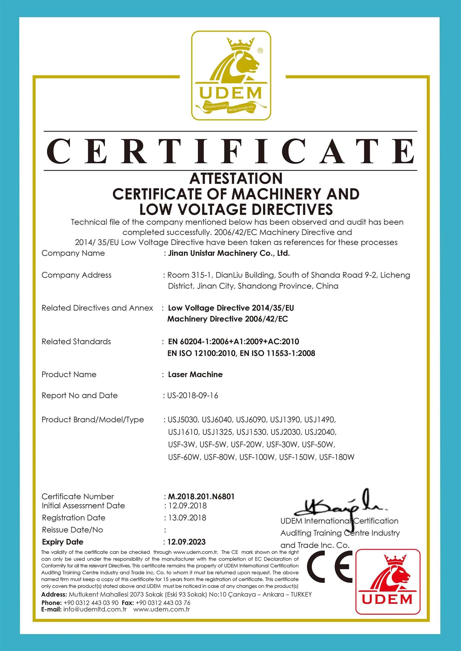 Laser Machine CE Laser Machine CE